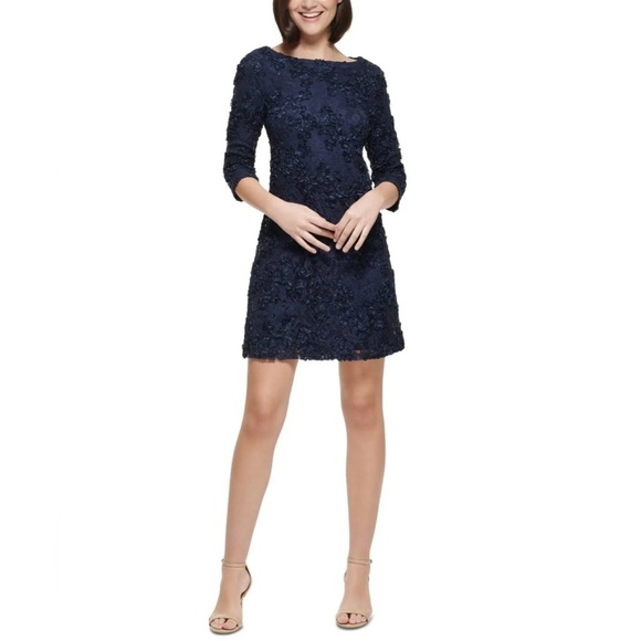 Women's Jessica Howard Sequined Lace Dress size 12 - Picture 1 of 7